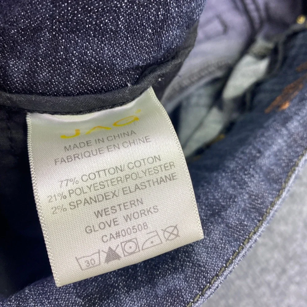 Jag Jeans Womens Peri Straight Pull On Dark Wash Indigo Denim Pants Size 6